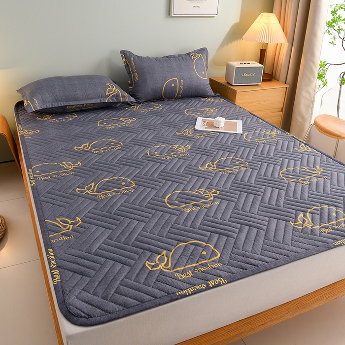 91家纺网 家纺一手货源 找家纺 圣楚家纺 2025新款亲肤清新水洗床垫 自由自在