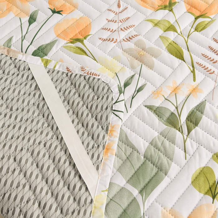 91家纺网 家纺一手货源 找家纺 圣楚家纺 2025新款亲肤清新水洗床垫 夏梦