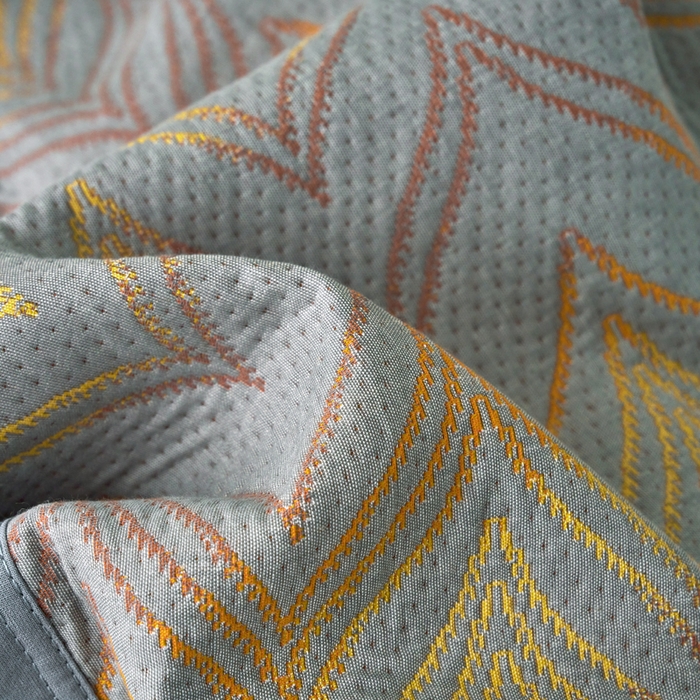 91家纺网 家纺一手货源 找家纺 棠薇家纺 2025新款全棉彩纱枕套燕尾角枕套夹棉双层纱48*74cm枕头套单只装一对装 绚丽-灰