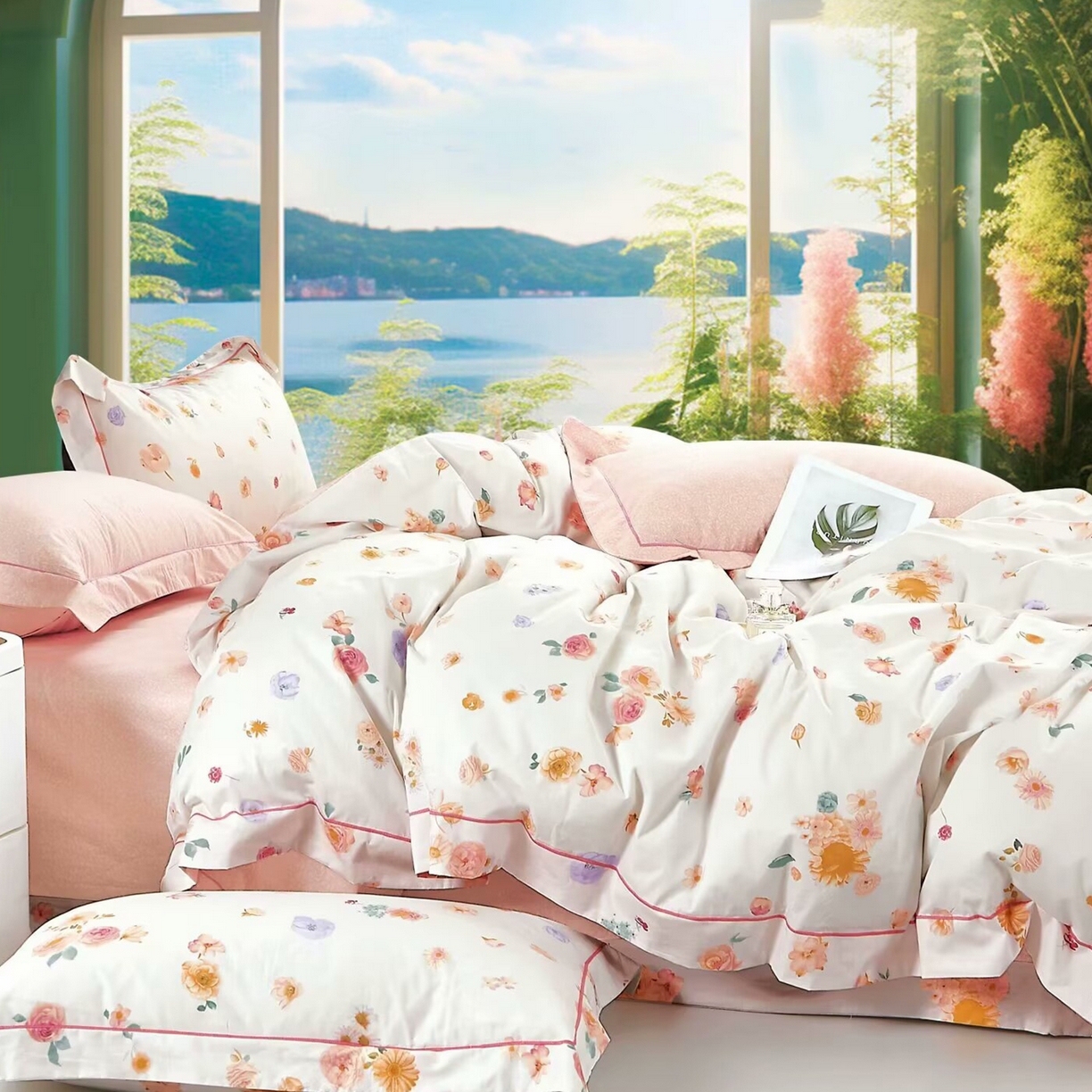 91家纺网 家纺一手货源 找家纺 （总）未来家居 JAMES KELLY （铂金凯丽）2025新款40支13376全棉印染铂金长绒棉四件套-系列7