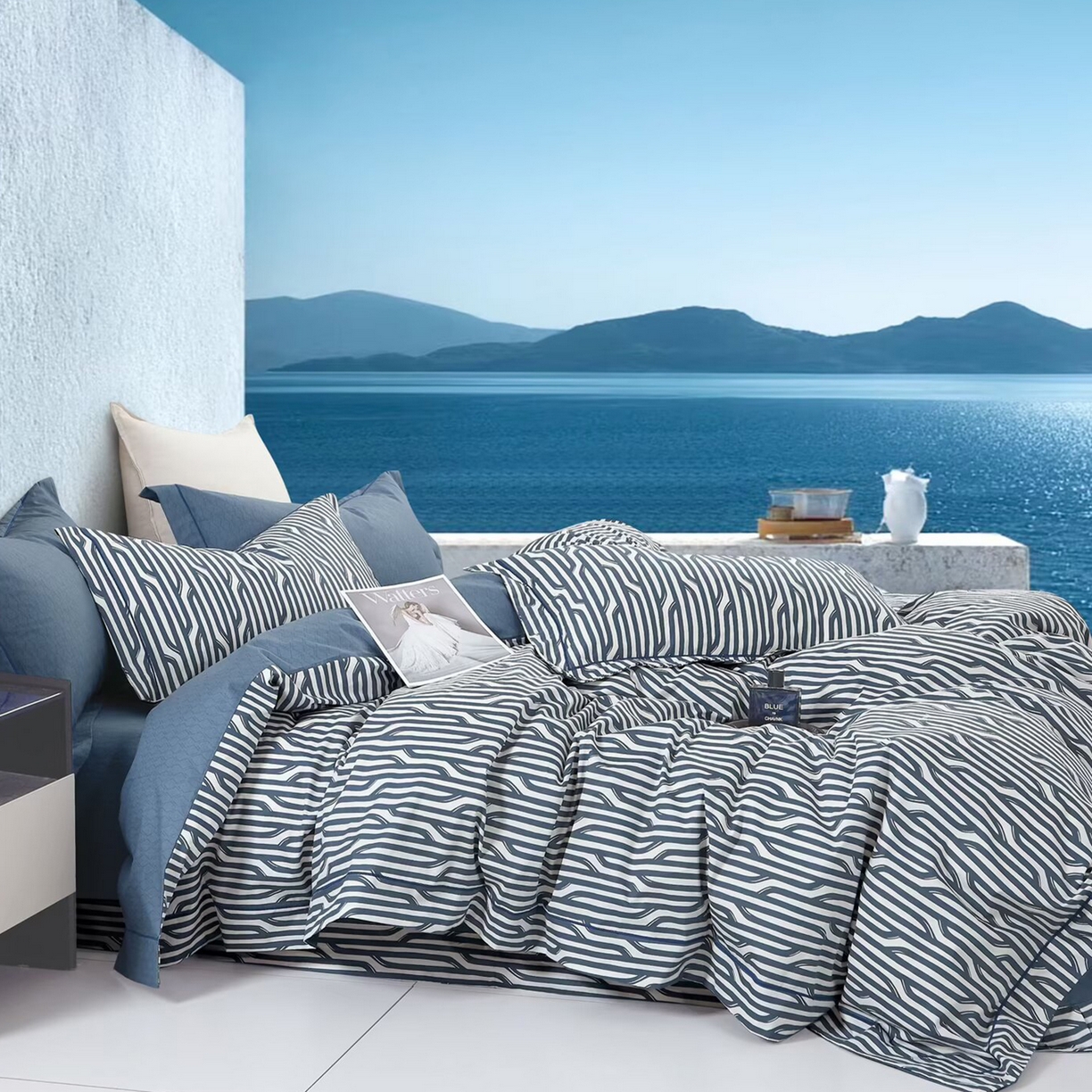 91家纺网 家纺一手货源 找家纺 （总）未来家居 JAMES KELLY （铂金凯丽）2025新款40支13376全棉印染铂金长绒棉四件套-系列7