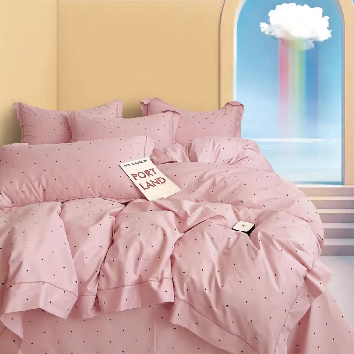 91家纺网 家纺一手货源 找家纺 （总）未来家居 JAMES KELLY （铂金凯丽）2025新款40支13376全棉印染铂金长绒棉四件套-系列7