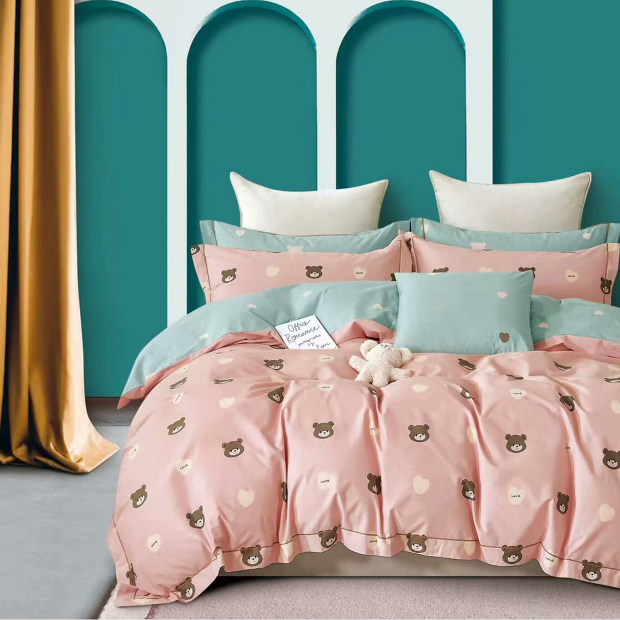 91家纺网 家纺一手货源 找家纺 （总）未来家居 JAMES KELLY （铂金凯丽）2025新款40支13376全棉印染铂金长绒棉四件套-系列7