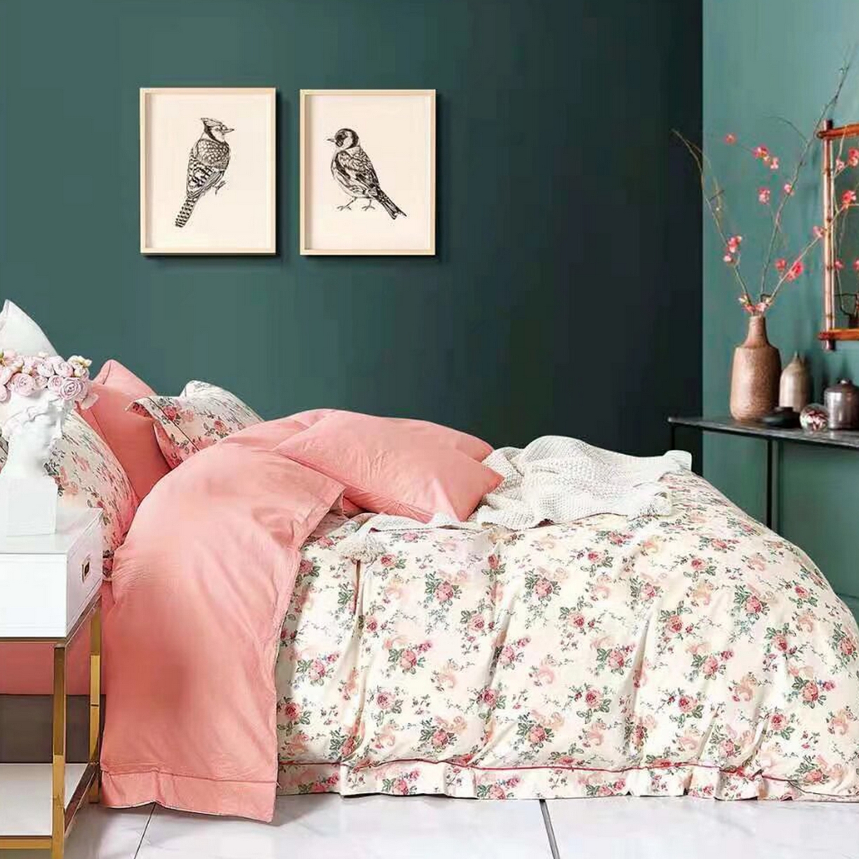 91家纺网 家纺一手货源 找家纺 （总）未来家居 JAMES KELLY （铂金凯丽）2025新款40支13376全棉印染铂金长绒棉四件套-系列7