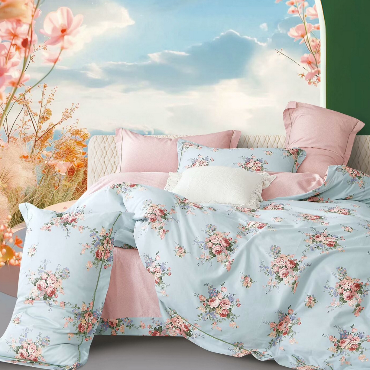 91家纺网 家纺一手货源 找家纺 （总）未来家居 JAMES KELLY （铂金凯丽）2025新款40支13376全棉印染铂金长绒棉四件套-系列7