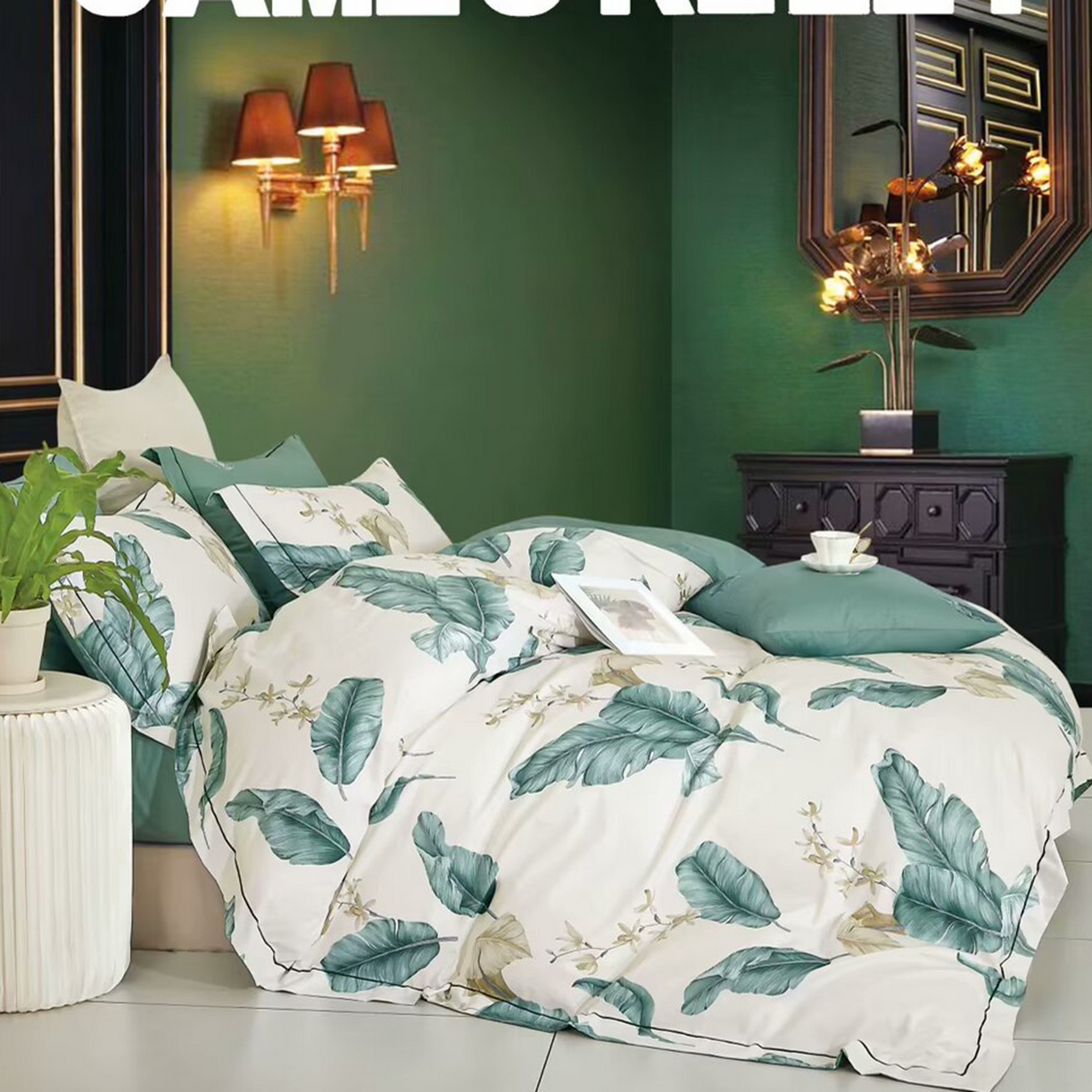 91家纺网 家纺一手货源 找家纺 （总）未来家居 JAMES KELLY （铂金凯丽）2025新款40支13376全棉印染铂金长绒棉四件套-系列7