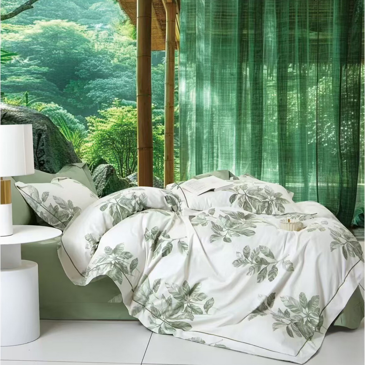 91家纺网 家纺一手货源 找家纺 （总）未来家居 JAMES KELLY （铂金凯丽）2025新款40支13376全棉印染铂金长绒棉四件套-系列7