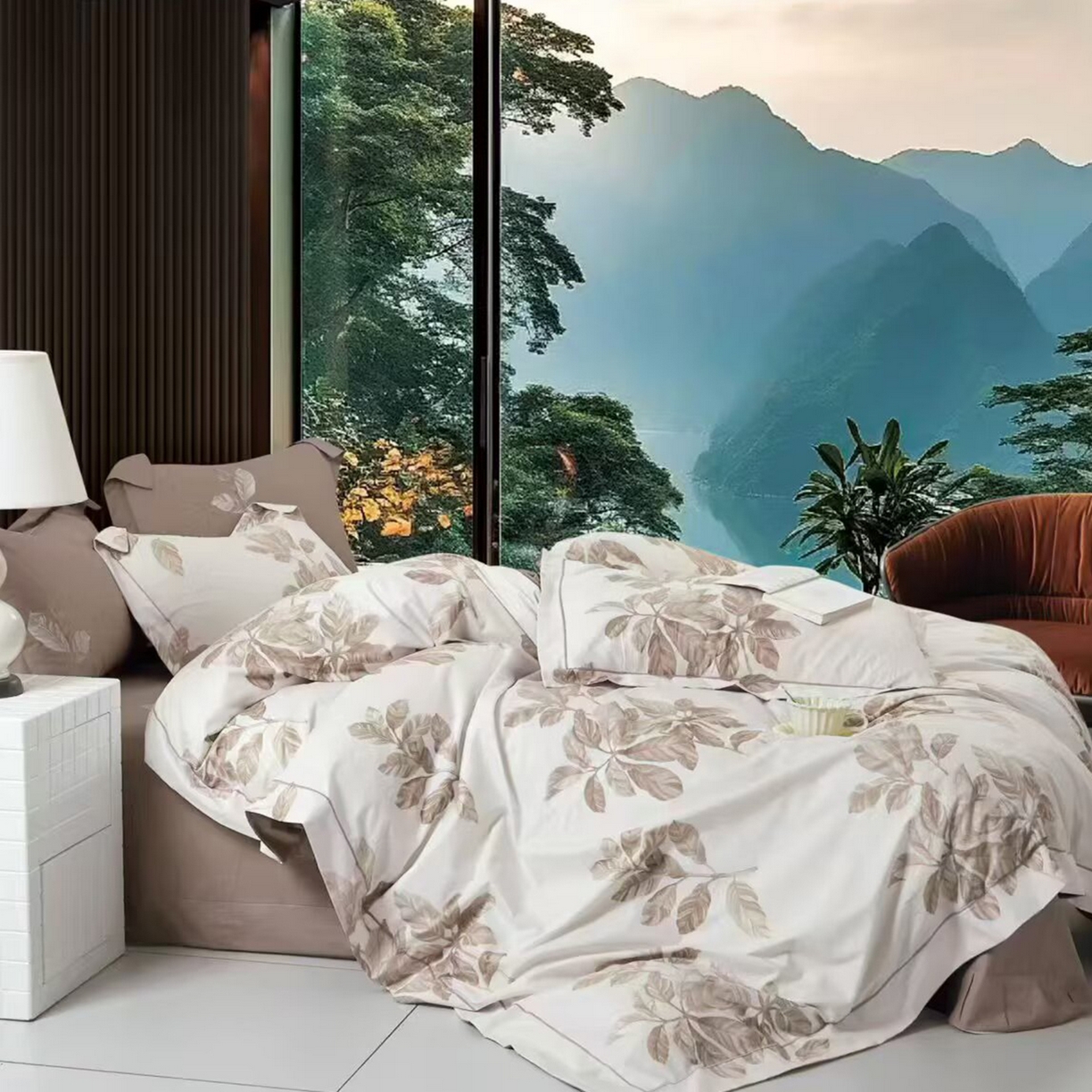 91家纺网 家纺一手货源 找家纺 （总）未来家居 JAMES KELLY （铂金凯丽）2025新款40支13376全棉印染铂金长绒棉四件套-系列7