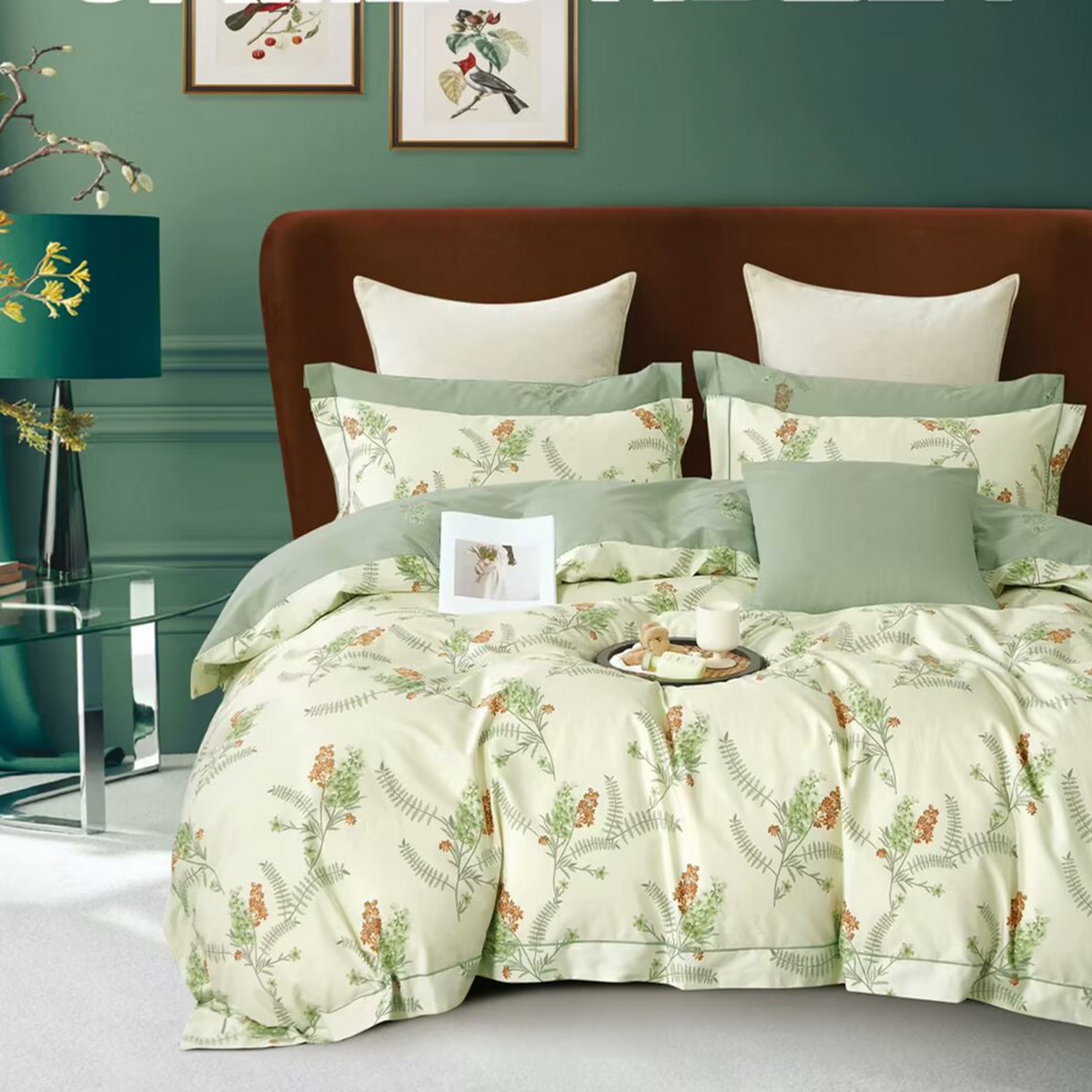 91家纺网 家纺一手货源 找家纺 （总）未来家居 JAMES KELLY （铂金凯丽）2025新款40支13376全棉印染铂金长绒棉四件套-系列7