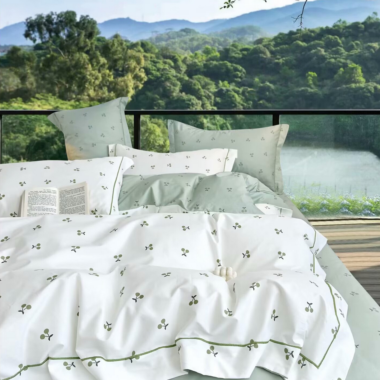 91家纺网 家纺一手货源 找家纺 （总）未来家居 JAMES KELLY （铂金凯丽）2025新款40支13376全棉印染铂金长绒棉四件套-系列7