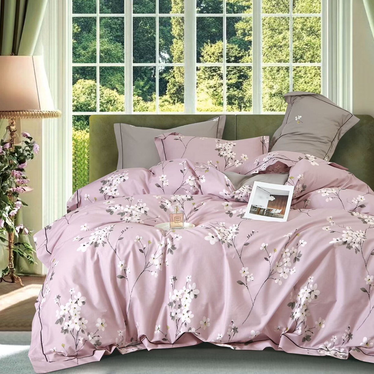 91家纺网 家纺一手货源 找家纺 （总）未来家居 JAMES KELLY （铂金凯丽）2025新款40支13376全棉印染铂金长绒棉四件套-系列7