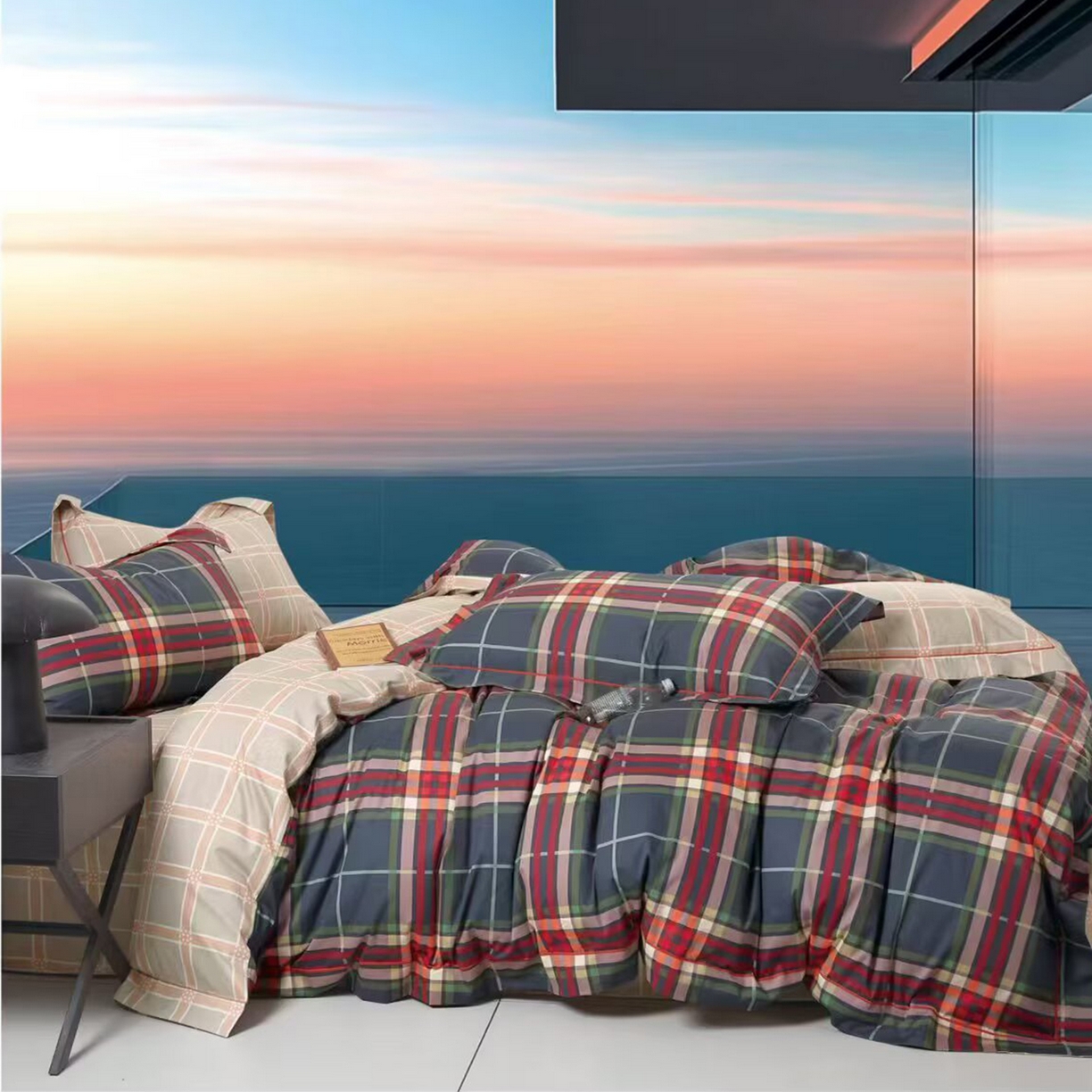 91家纺网 家纺一手货源 找家纺 （总）未来家居 JAMES KELLY （铂金凯丽）2025新款40支13376全棉印染铂金长绒棉四件套-系列7