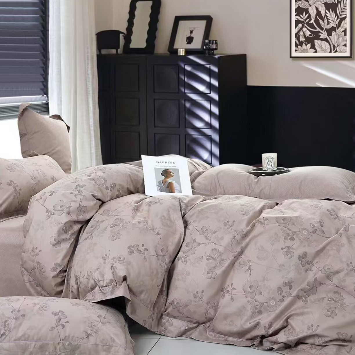 91家纺网 家纺一手货源 找家纺 （总）未来家居 JAMES KELLY （铂金凯丽）2025新款40支13376全棉印染铂金长绒棉四件套-系列7