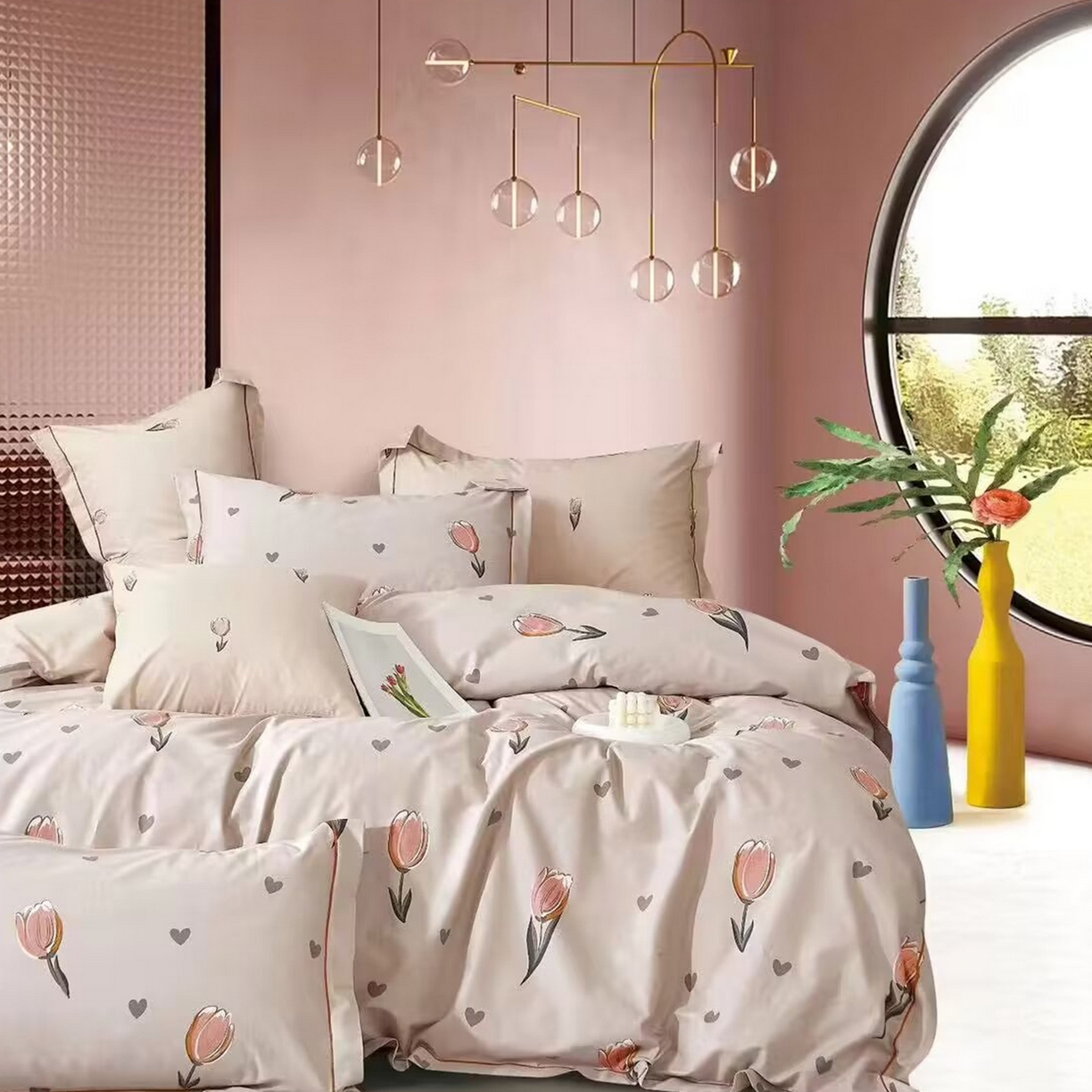 91家纺网 家纺一手货源 找家纺 （总）未来家居 JAMES KELLY （铂金凯丽）2025新款40支13376全棉印染铂金长绒棉四件套-系列7