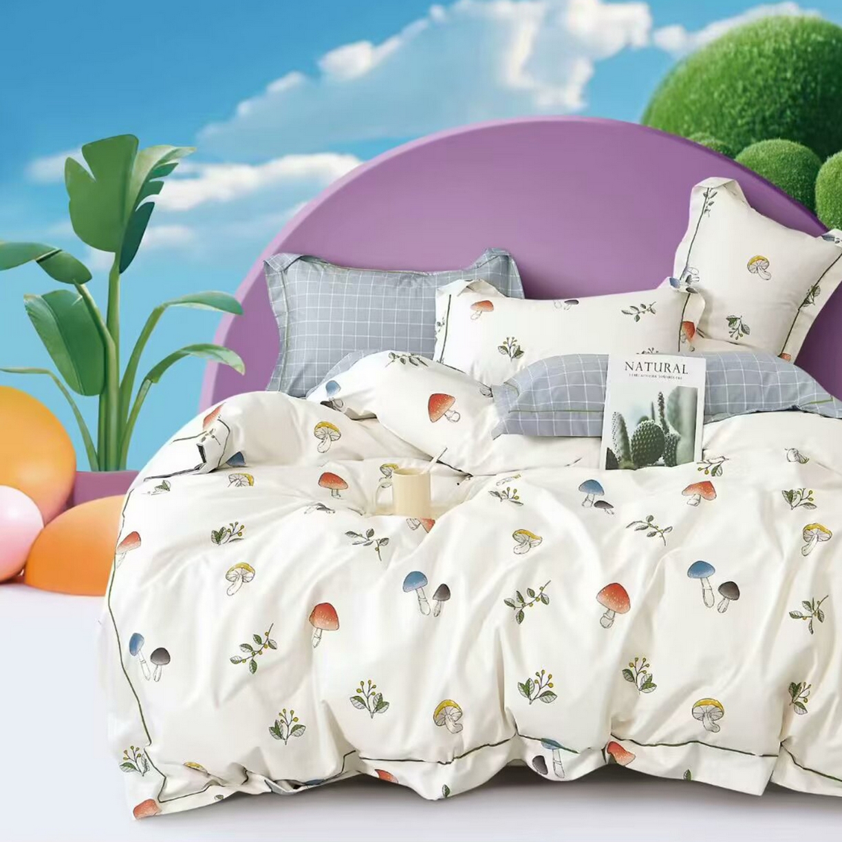 91家纺网 家纺一手货源 找家纺 （总）未来家居 JAMES KELLY （铂金凯丽）2025新款40支13376全棉印染铂金长绒棉四件套-系列7