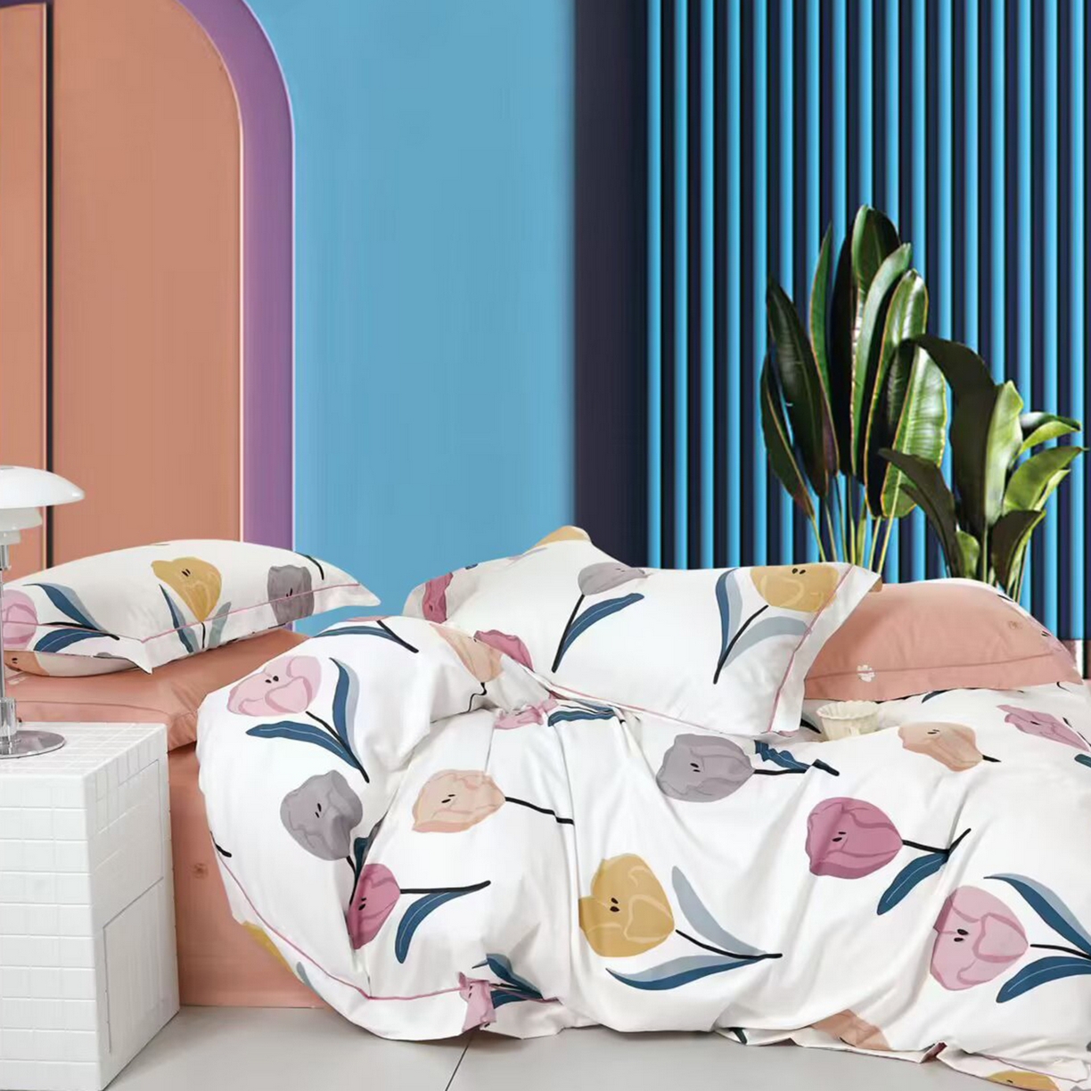 91家纺网 家纺一手货源 找家纺 （总）未来家居 JAMES KELLY （铂金凯丽）2025新款40支13376全棉印染铂金长绒棉四件套-系列7