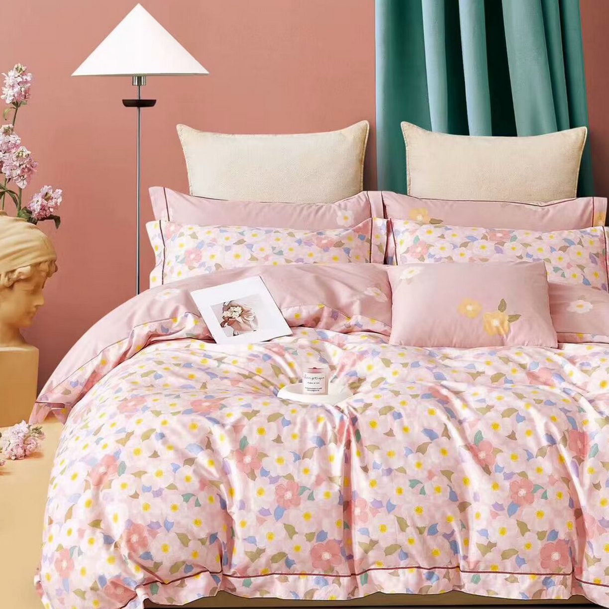 91家纺网 家纺一手货源 找家纺 （总）未来家居 JAMES KELLY （铂金凯丽）2025新款40支13376全棉印染铂金长绒棉四件套-系列7