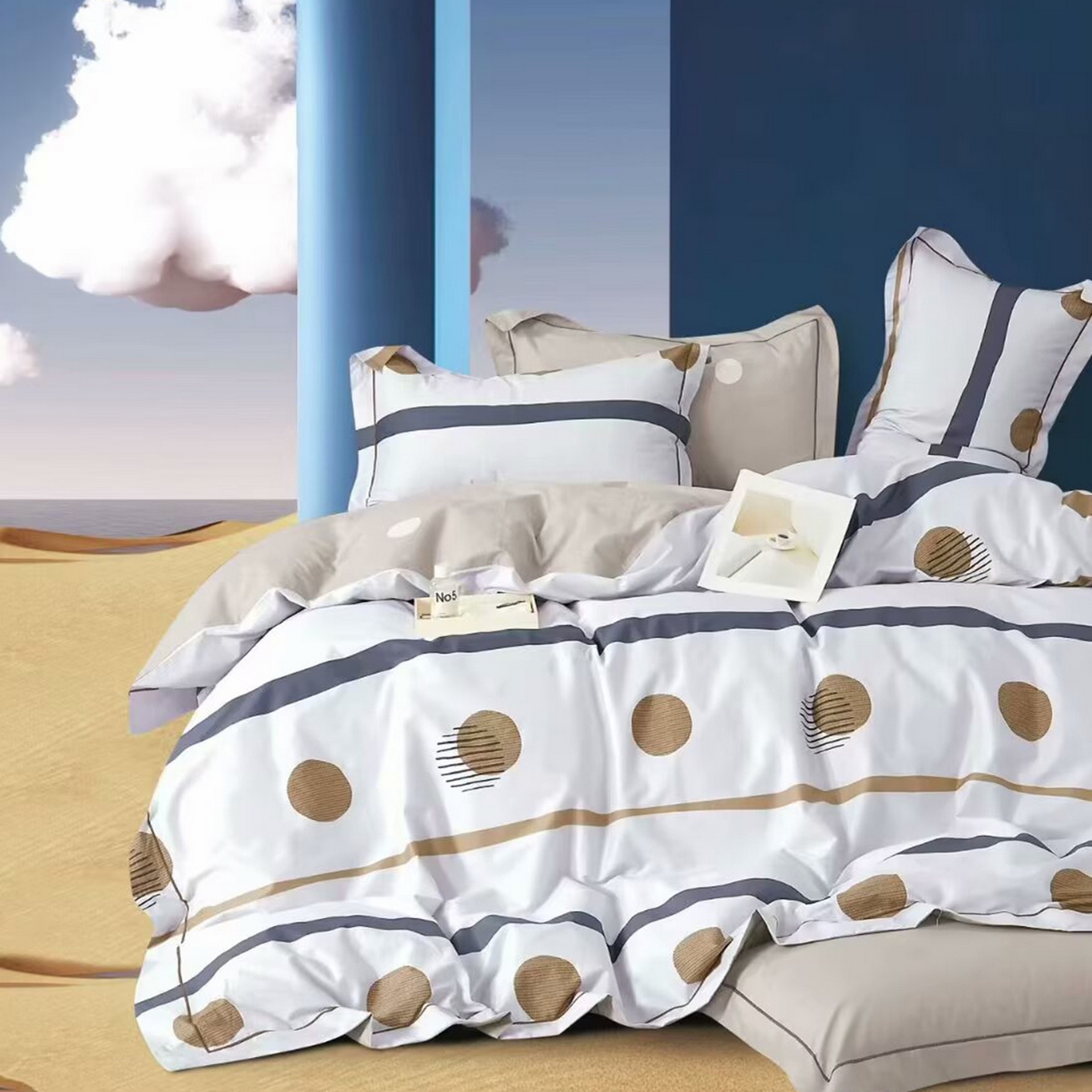 91家纺网 家纺一手货源 找家纺 （总）未来家居 JAMES KELLY （铂金凯丽）2025新款40支13376全棉印染铂金长绒棉四件套-系列7