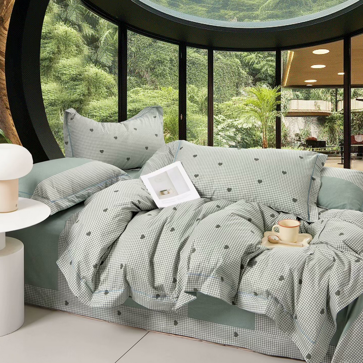 91家纺网 家纺一手货源 找家纺 （总）未来家居 JAMES KELLY （铂金凯丽）2025新款40支13376全棉印染铂金长绒棉四件套-系列7