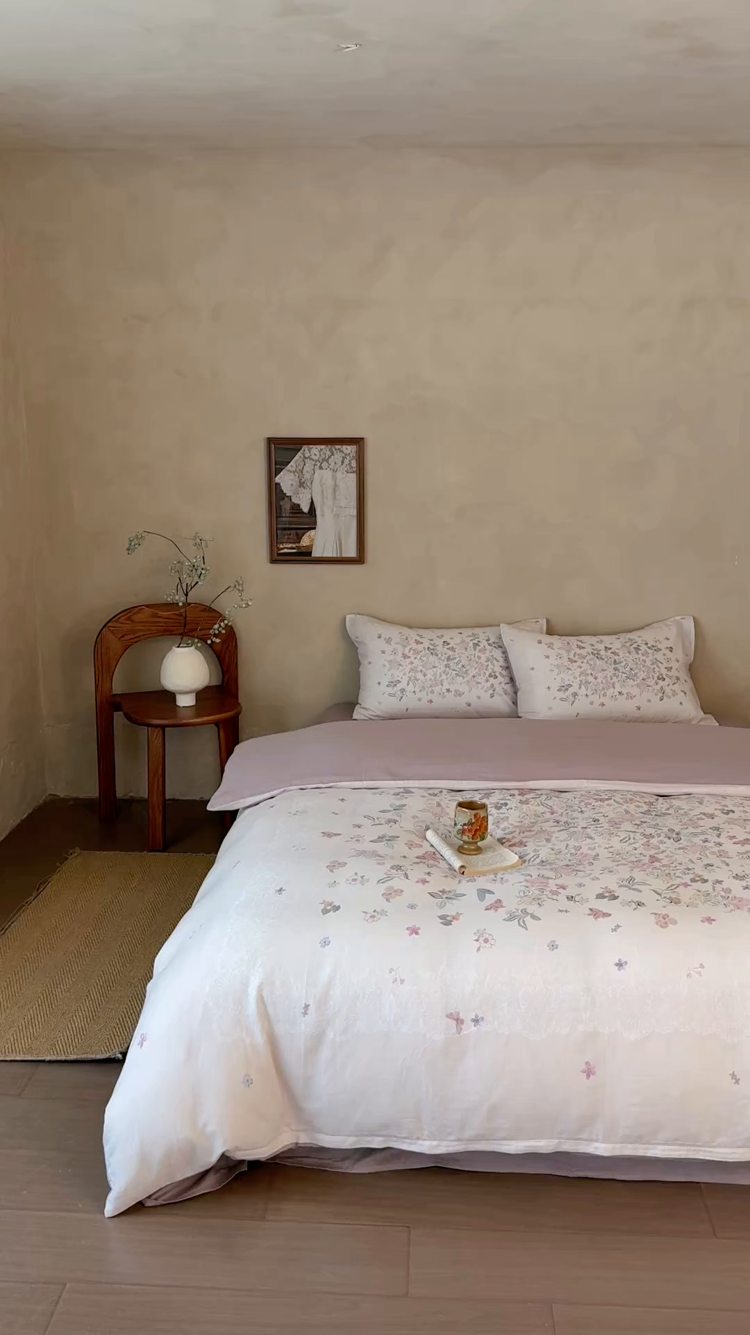 91家纺网 家纺一手货源 找家纺 窝米 2025新款全棉纯棉双层纱大版印花花卉四件套-第二组 赫美