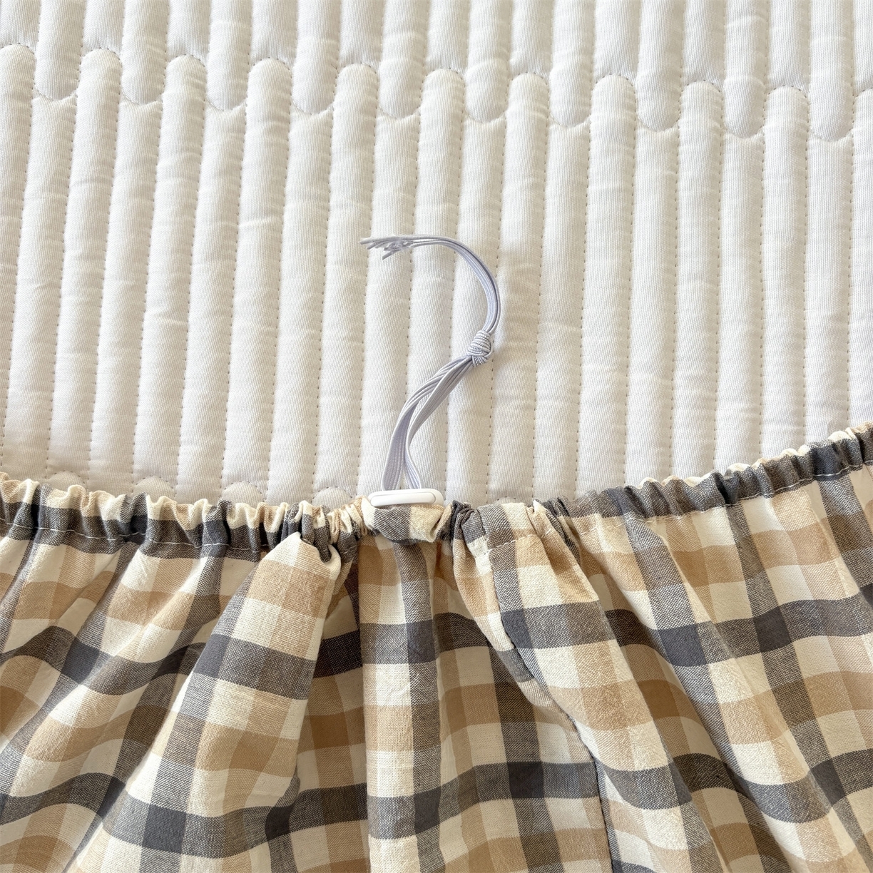 91家纺网 家纺一手货源 找家纺 （总）居眠 2025新款格子全棉纯棉水洗棉棉花单床笠床笠单件单品床笠