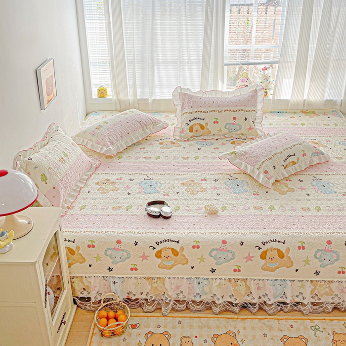 羽爱 2025全棉印花A类榻榻米床盖欢乐玩伴