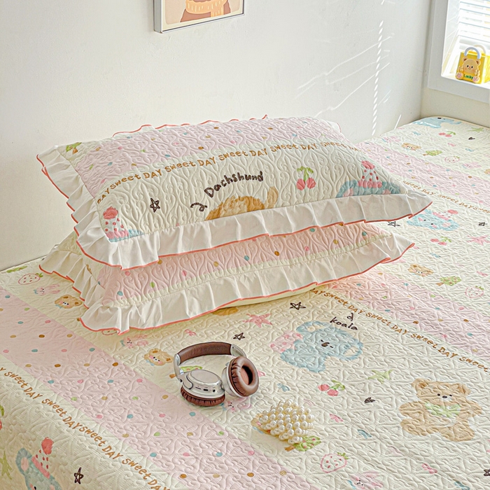 91家纺网 家纺一手货源 找家纺 羽爱 2025全棉印花A类榻榻米床盖欢乐玩伴