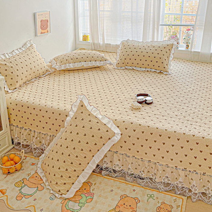 91家纺网 家纺一手货源 找家纺 羽爱 2025全棉印花A类榻榻米床盖欢喜