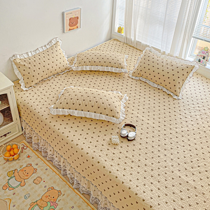 91家纺网 家纺一手货源 找家纺 羽爱 2025全棉印花A类榻榻米床盖欢喜