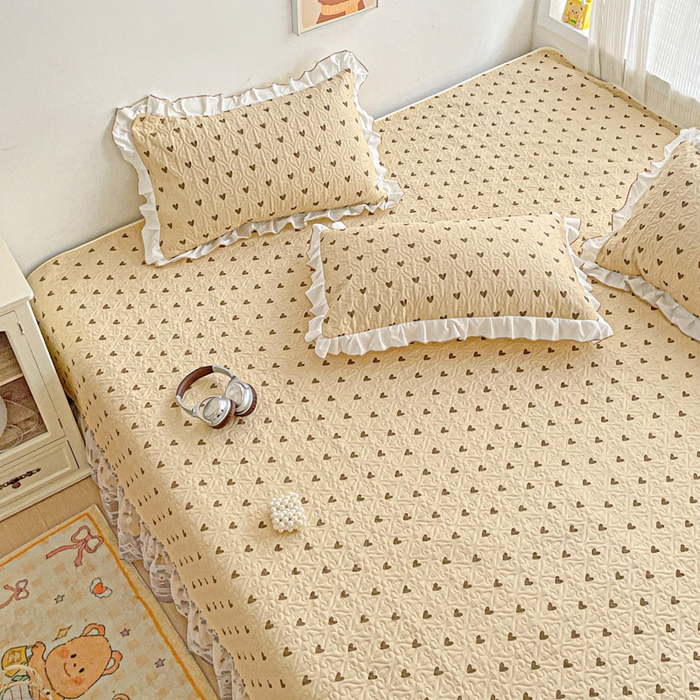 91家纺网 家纺一手货源 找家纺 羽爱 2025全棉印花A类榻榻米床盖欢喜