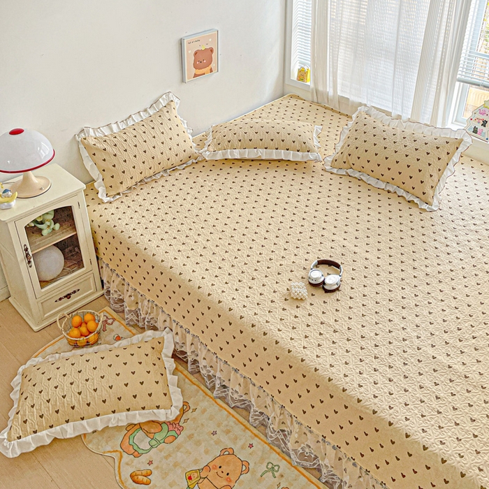 91家纺网 家纺一手货源 找家纺 羽爱 2025全棉印花A类榻榻米床盖欢喜