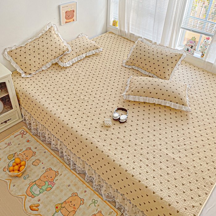 91家纺网 家纺一手货源 找家纺 羽爱 2025全棉印花A类榻榻米床盖欢喜