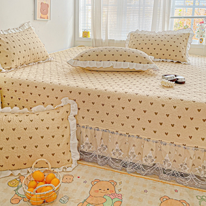 91家纺网 家纺一手货源 找家纺 羽爱 2025全棉印花A类榻榻米床盖欢喜