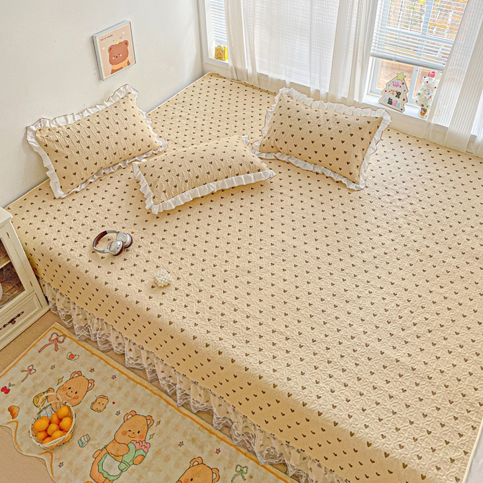 91家纺网 家纺一手货源 找家纺 羽爱 2025全棉印花A类榻榻米床盖欢喜