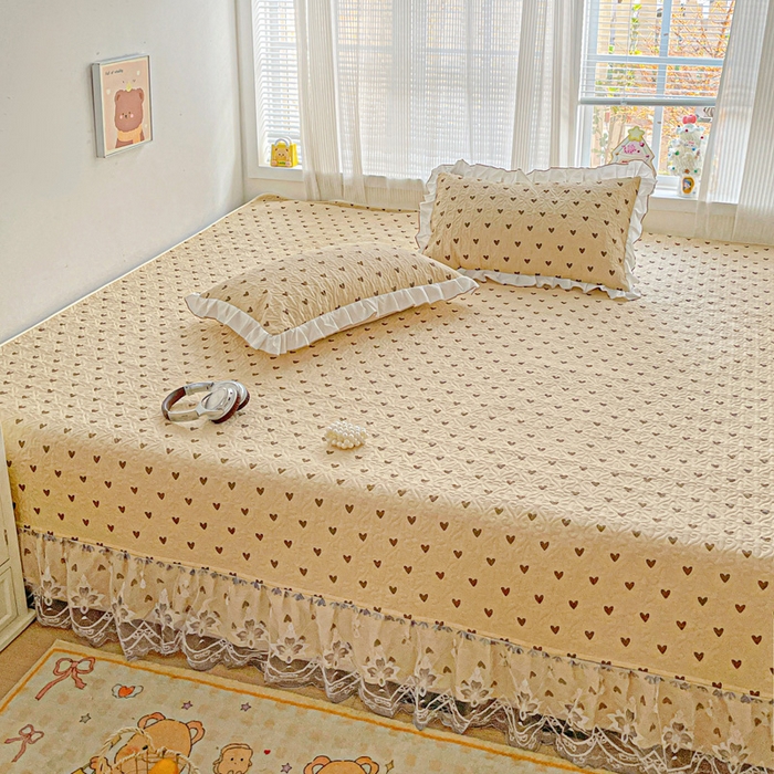 91家纺网 家纺一手货源 找家纺 羽爱 2025全棉印花A类榻榻米床盖欢喜