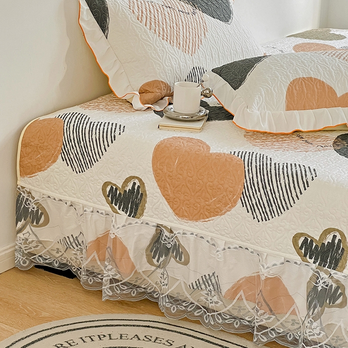 91家纺网 家纺一手货源 找家纺 羽爱 2025全棉印花A类榻榻米床盖卡布奇诺