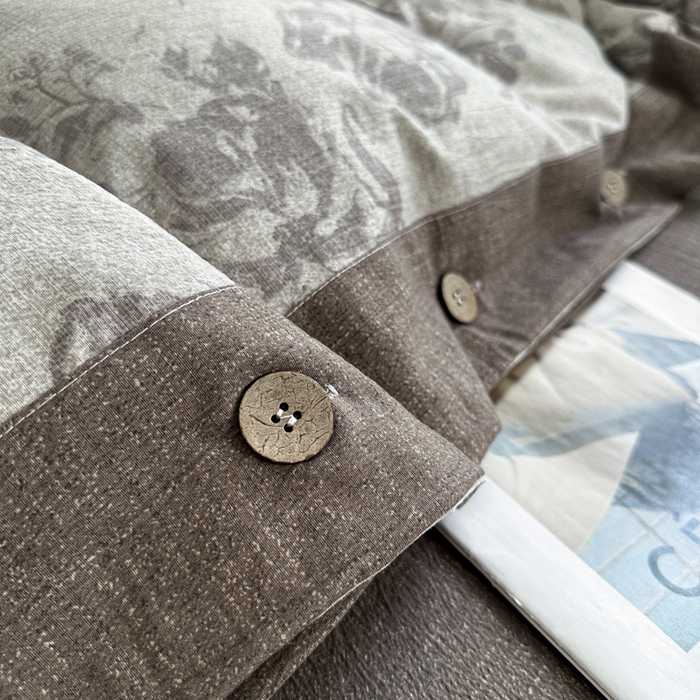 91家纺网 家纺一手货源 找家纺 （总）漫仙阁家纺 2025秋冬新品加厚高克重复古风双层纱印花四件套