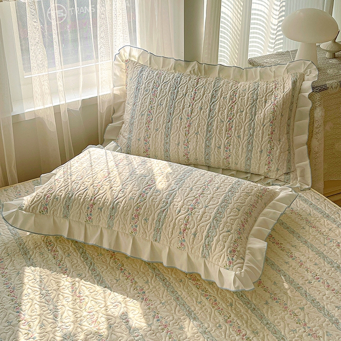 91家纺网 家纺一手货源 找家纺 羽爱 2025全棉印花A类榻榻米床盖轻悠花梦