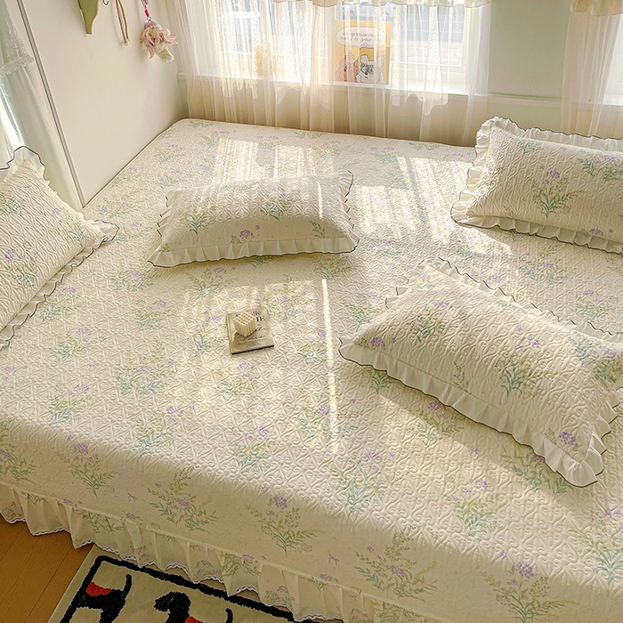 91家纺网 家纺一手货源 找家纺 羽爱 2025全棉印花A类榻榻米床盖田静