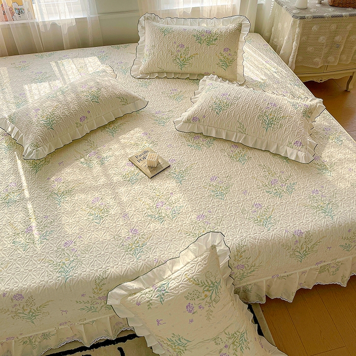 91家纺网 家纺一手货源 找家纺 羽爱 2025全棉印花A类榻榻米床盖田静