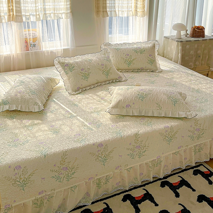 91家纺网 家纺一手货源 找家纺 羽爱 2025全棉印花A类榻榻米床盖田静