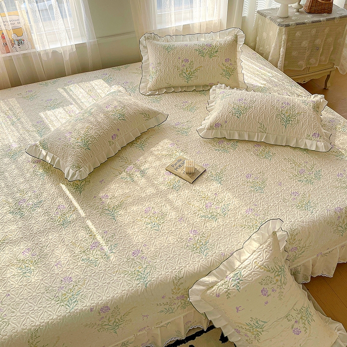 91家纺网 家纺一手货源 找家纺 羽爱 2025全棉印花A类榻榻米床盖田静