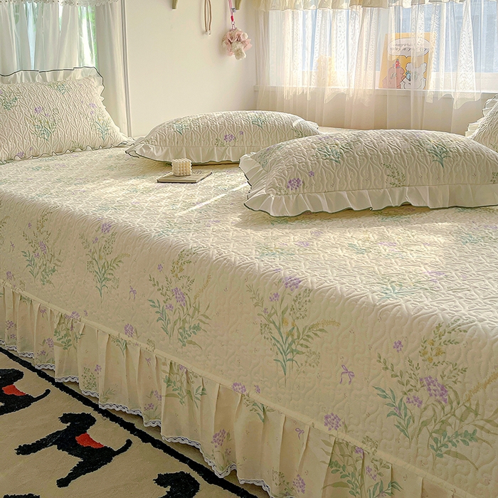 91家纺网 家纺一手货源 找家纺 羽爱 2025全棉印花A类榻榻米床盖田静