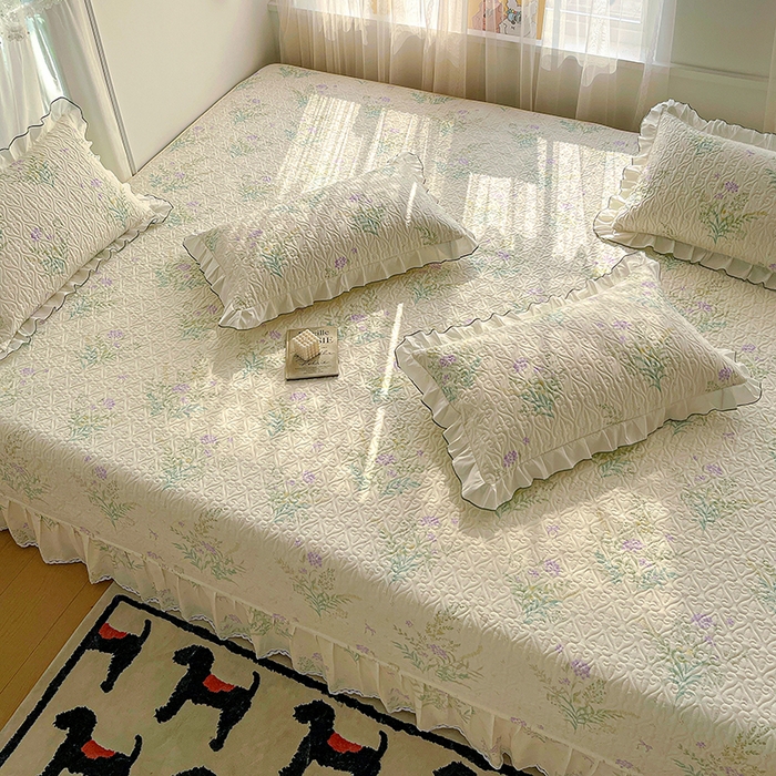 91家纺网 家纺一手货源 找家纺 羽爱 2025全棉印花A类榻榻米床盖田静