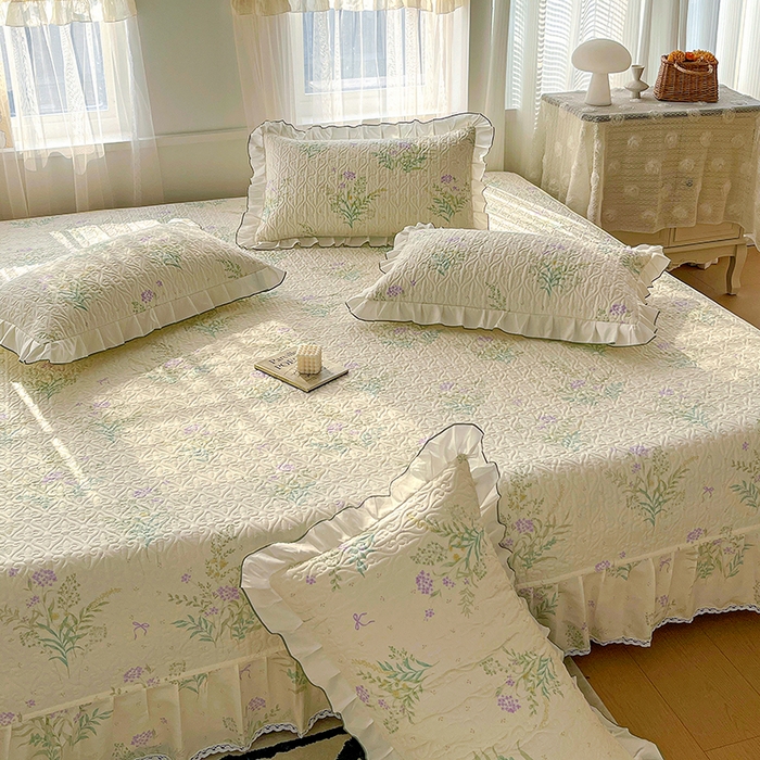 91家纺网 家纺一手货源 找家纺 羽爱 2025全棉印花A类榻榻米床盖田静