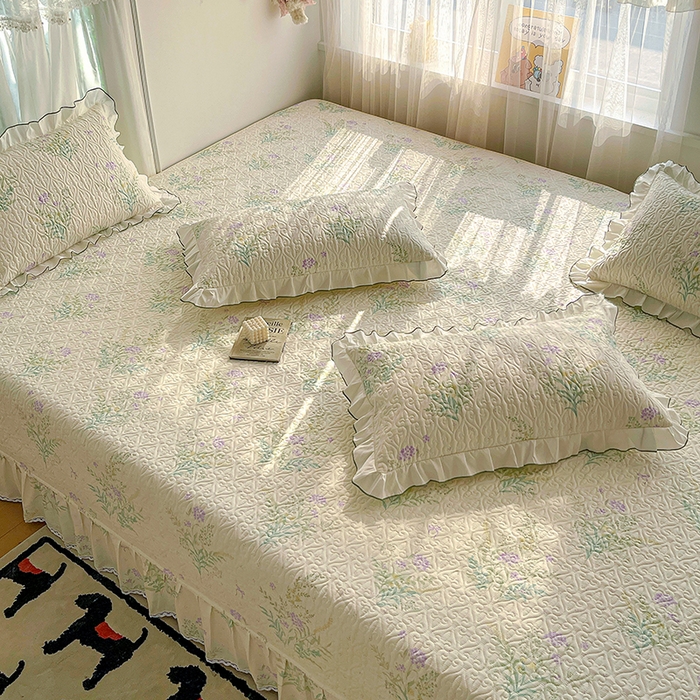 91家纺网 家纺一手货源 找家纺 羽爱 2025全棉印花A类榻榻米床盖田静