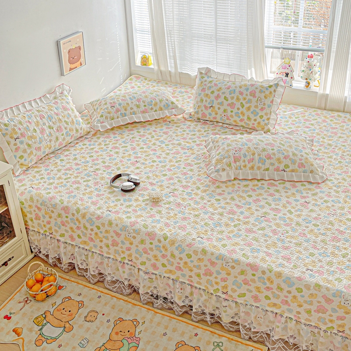 91家纺网 家纺一手货源 找家纺 羽爱 2025全棉印花A类榻榻米床盖童年乐趣