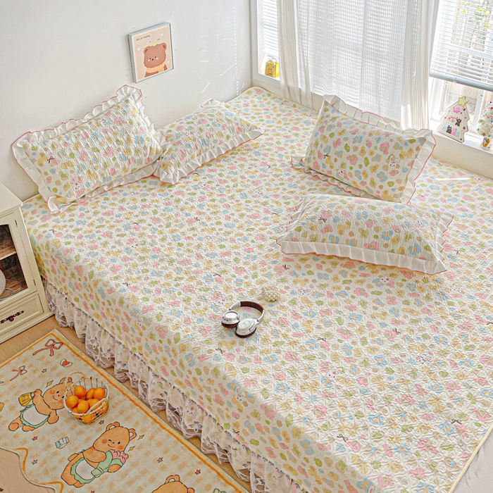 91家纺网 家纺一手货源 找家纺 羽爱 2025全棉印花A类榻榻米床盖童年乐趣