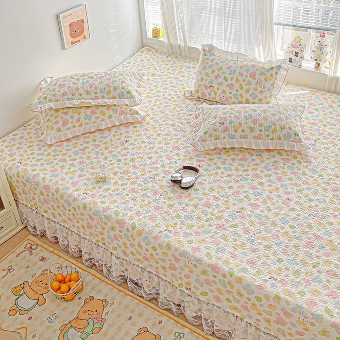 91家纺网 家纺一手货源 找家纺 羽爱 2025全棉印花A类榻榻米床盖童年乐趣