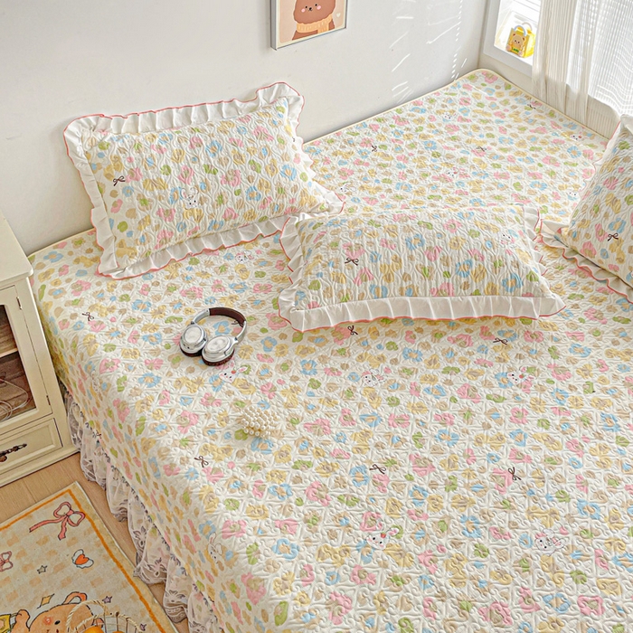 91家纺网 家纺一手货源 找家纺 羽爱 2025全棉印花A类榻榻米床盖童年乐趣